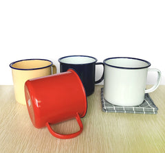 Nostalgic Vintage Enamel Coffee Mugs - Brewer's Coffee Company