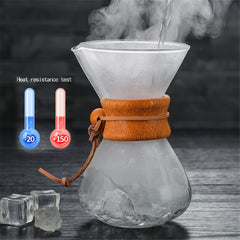 Classic Glass Pour Over Coffee Maker - Heat Resistant Glass - Brewer's Coffee Company