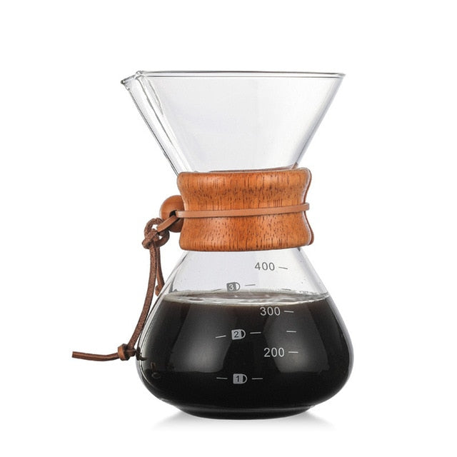 Classic Glass Pour Over Coffee Maker - Heat Resistant Glass - Brewer's Coffee Company