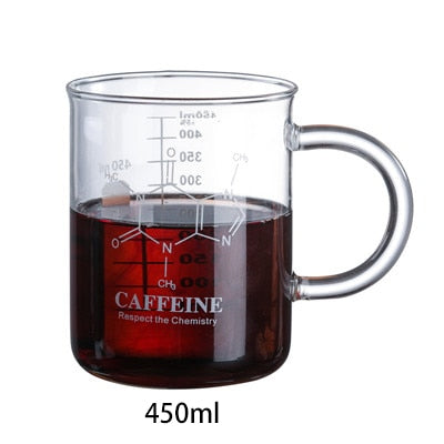 Glass Coffee Mug w/ Caffeine Chemical Formula - Brewer's Coffee Company