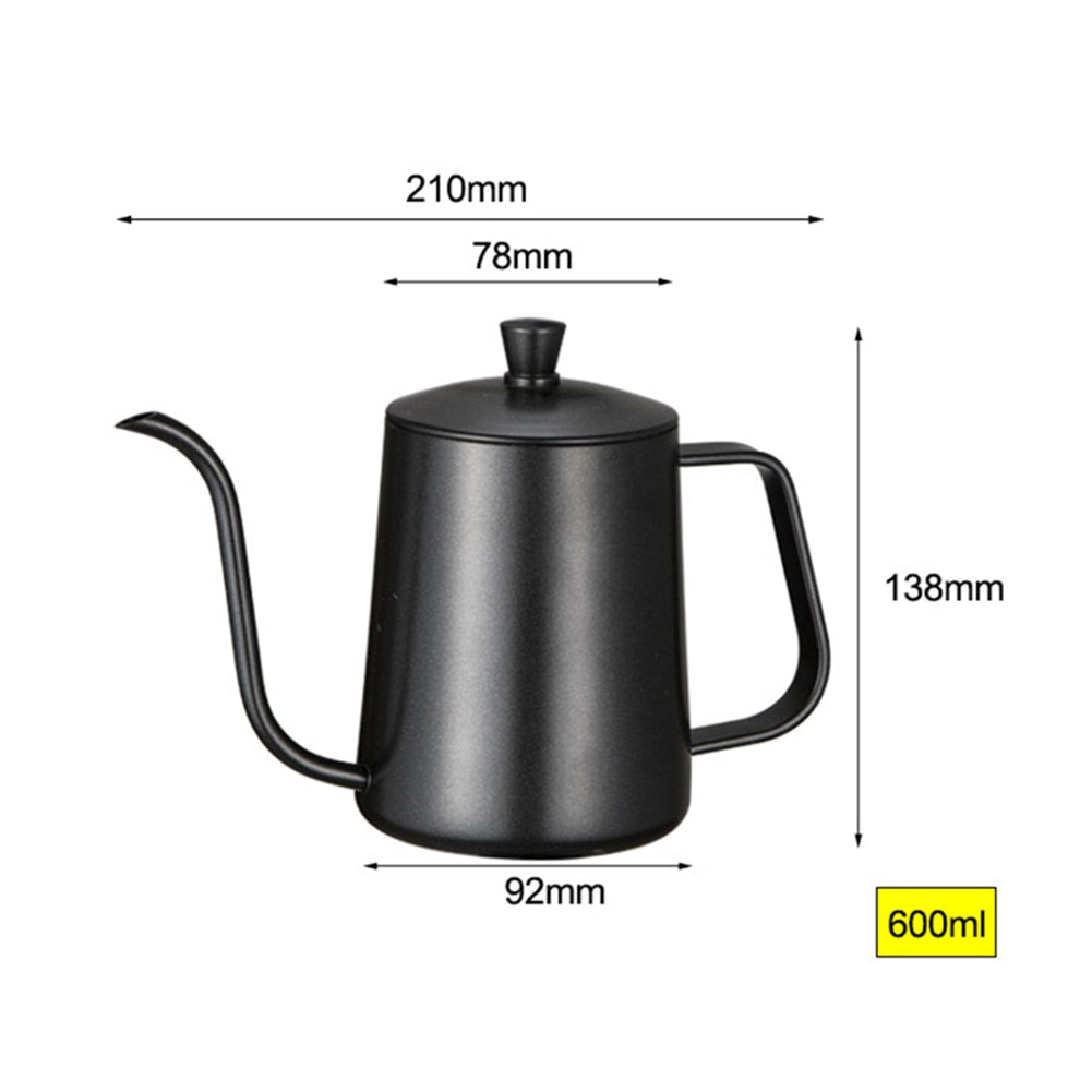 Gooseneck Coffee Kettle Stainless Steel Pour Over 650ML Coffee