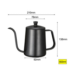 Kettle Coffee Pot - Stainless Steel Gooseneck Pour Over Coffee Pot - Brewer's Coffee Company